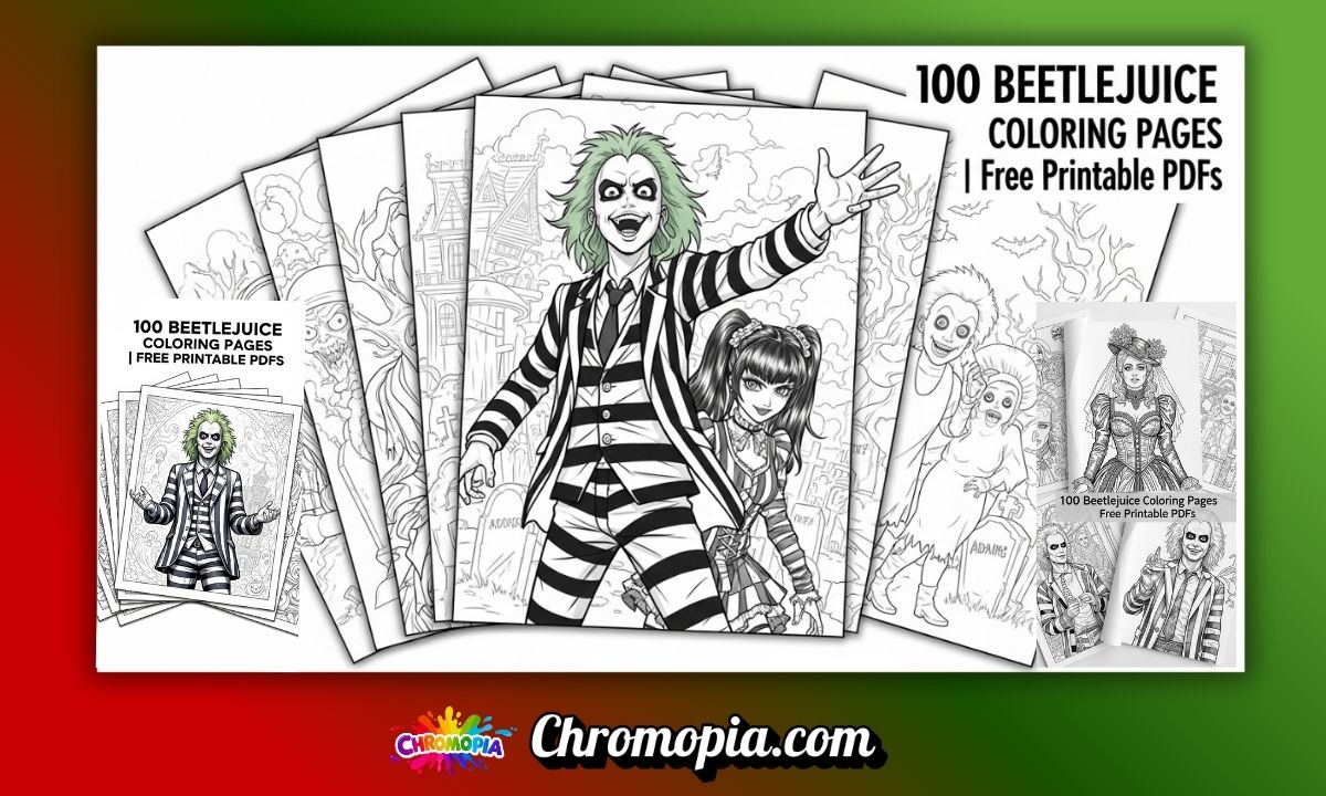 100 Beetlejuice Coloring Pages: Free Printable PDFs ready to print 8 free-beetljuice-coloring-pages