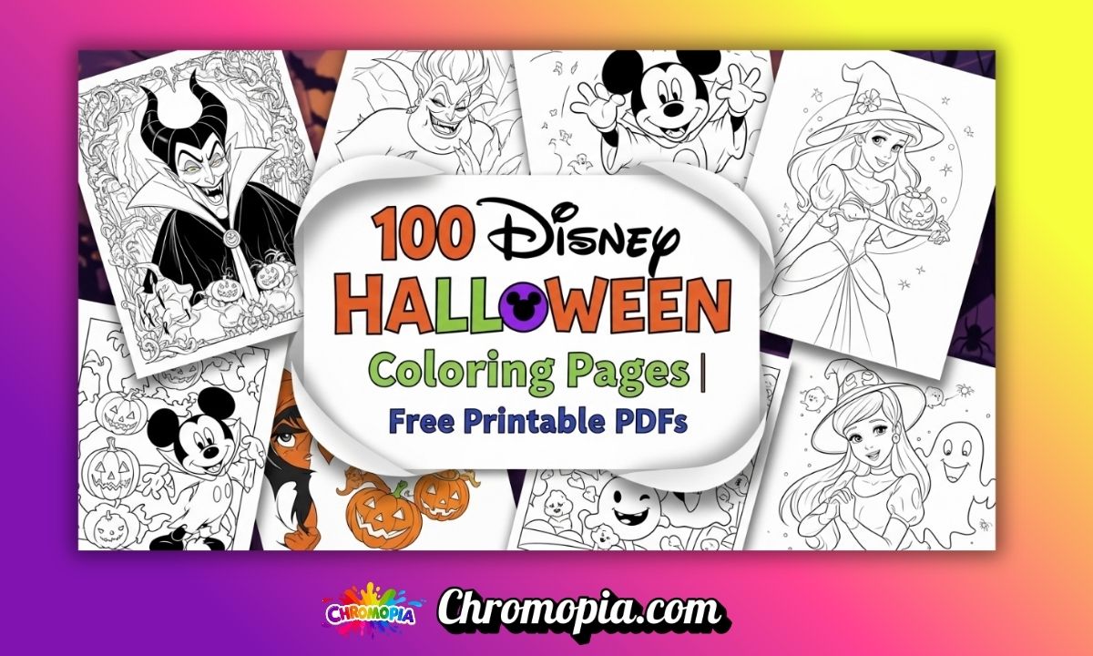 100 Disney Halloween Coloring Pages: Free Printable PDFs for Magical October Fun 4 free-printable-disney-halloween-coloring-pages
