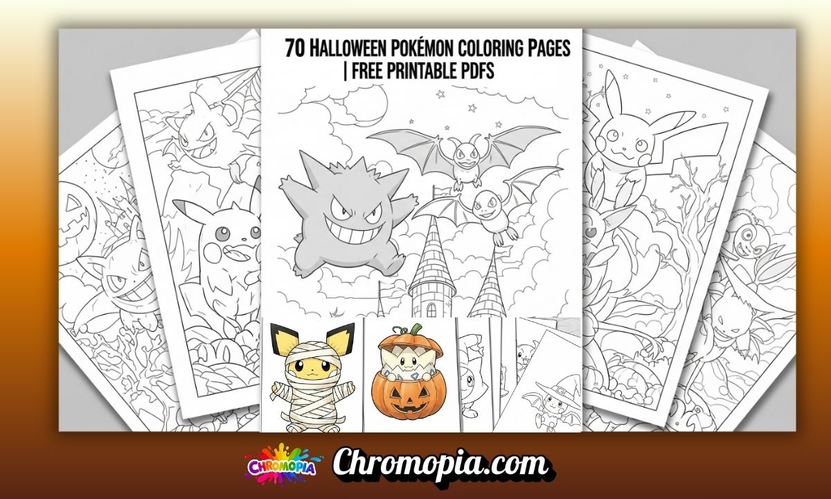 70 Halloween Pokemon Coloring Pages: Free Printable PDFs 4 free-halloween-pokemon-printable-coloring-pages-pdfs