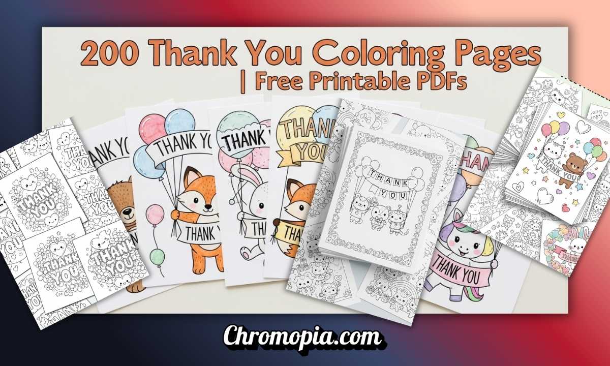 200 Thank You Coloring Pages to Express Gratitude: Free Printable PDF sheets 9 thank-you-coloring-pages