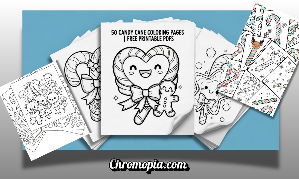 50 Christmas Candy Cane Coloring Pages (Free Printable PDFs) 5 candy-cane-coloring-pages