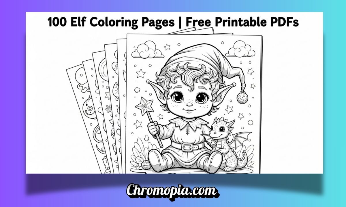 100 Elf Coloring Pages (Free Printable PDFs) for the Fantasy lovers 11 elf-coloring-pages