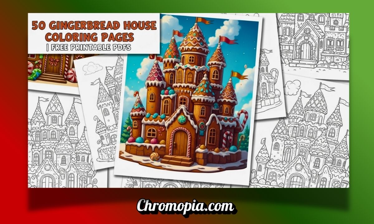 50 Gingerbread House Coloring Pages (Free Printable PDFs) 8 gingerbread-house-coloring-pages
