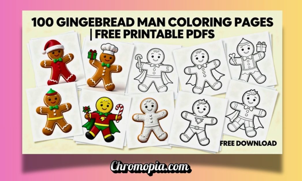 100 Free Gingerbread Man Coloring Pages (Printable PDFs) – Christmas ...