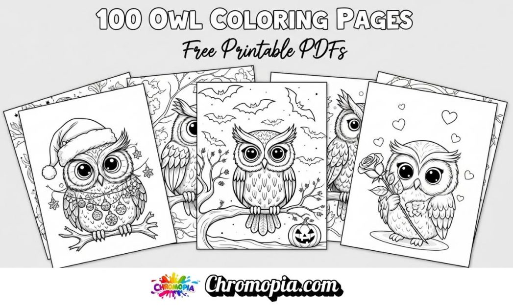 100 Owl Coloring Pages: Free Printable PDFs 1 free-printable-owl-coloring-pages