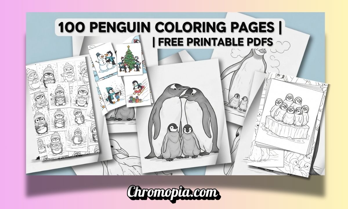 100 Penguin Coloring Pages (Free Printable PDFs) 2 penguin-coloring-pages