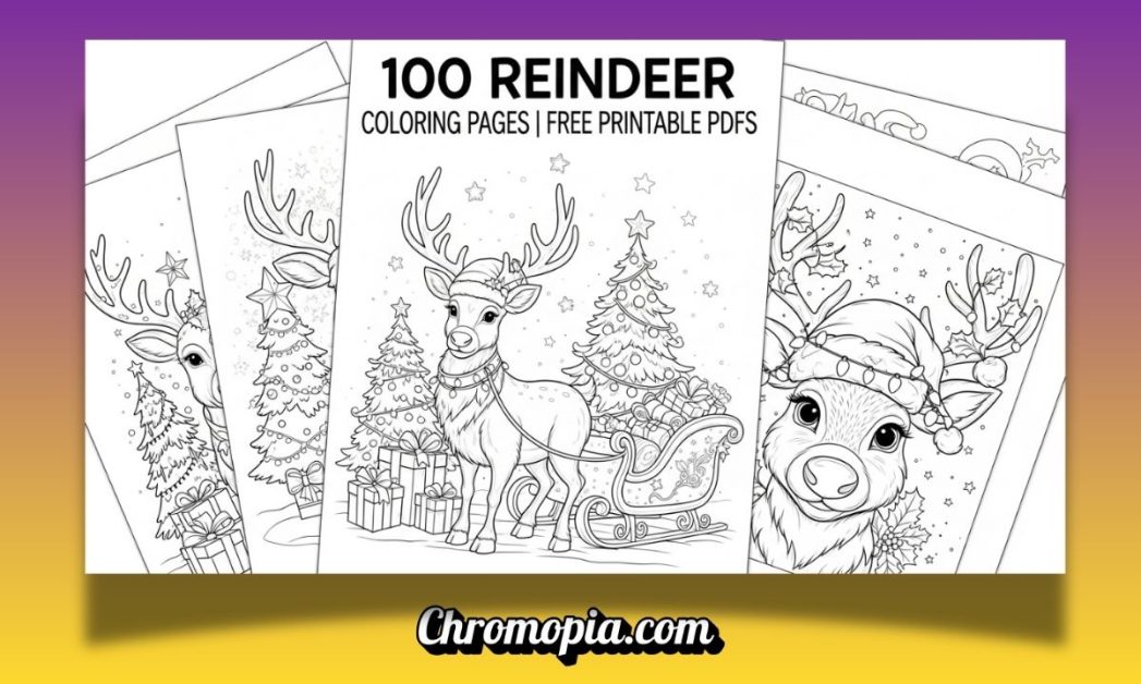 | Chromopia reindeer-coloring-pages