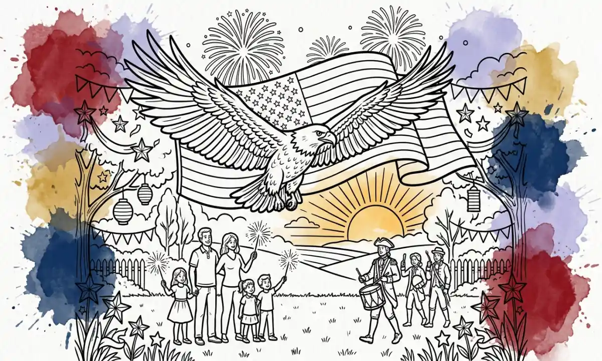 4th of July Coloring Pages — 52 Free Printable PDFs for America’s Most Festive Day