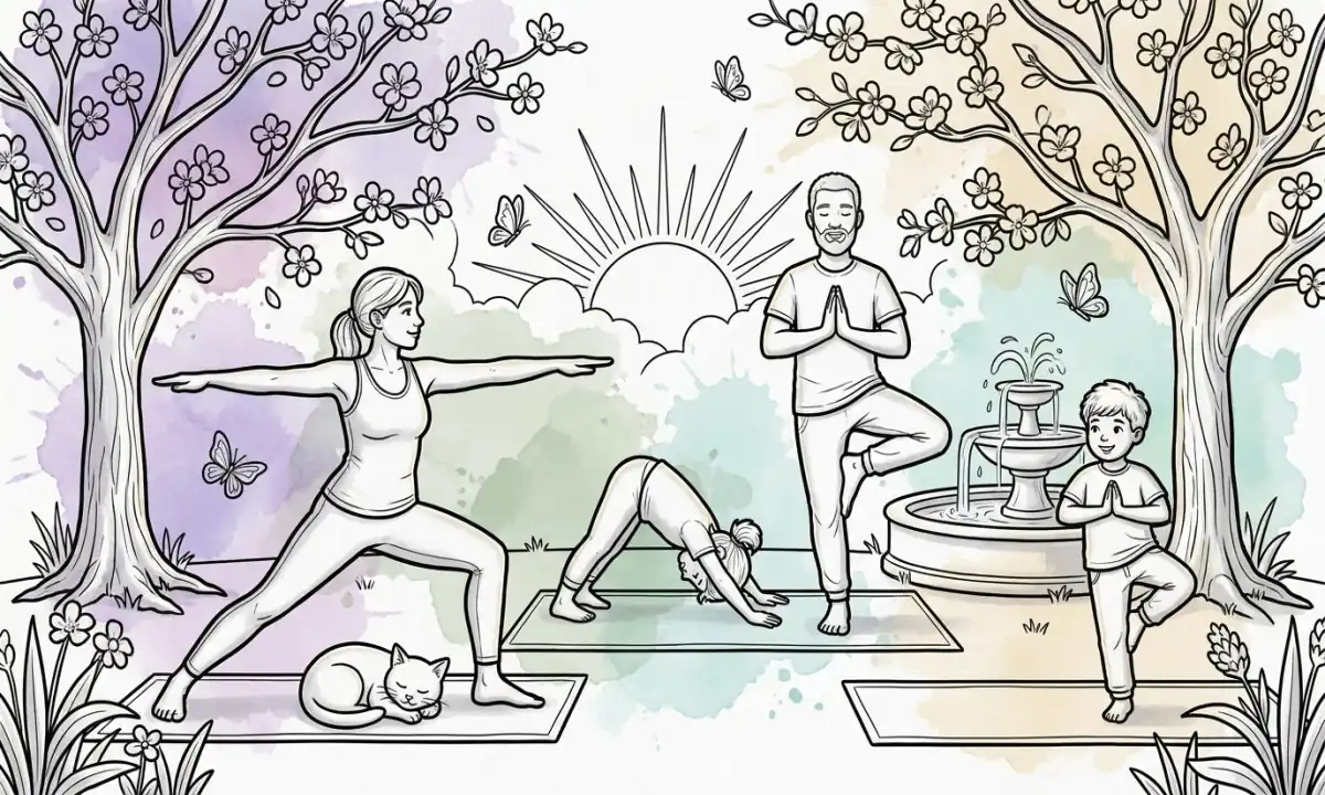 15 International Yoga Day Coloring Pages (Free Printable PDFs) – Poses, Balance & Meditation