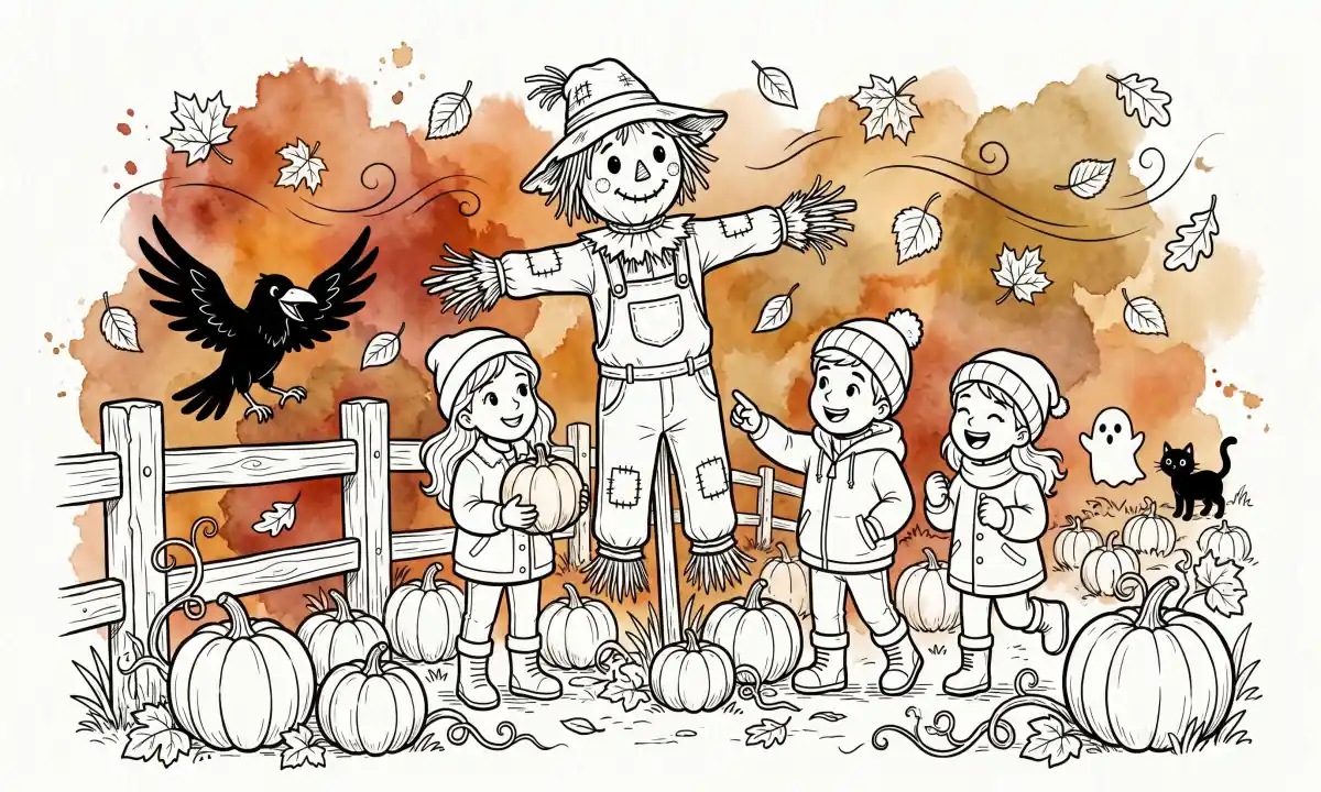 48 October Coloring Pages (Free Printable PDFs) Spooky, Cozy, Harvest and Halloween All at Once