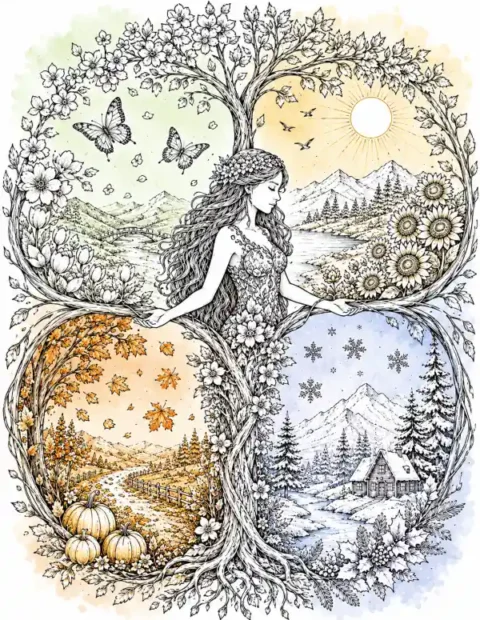 Seasonal Coloring Pages