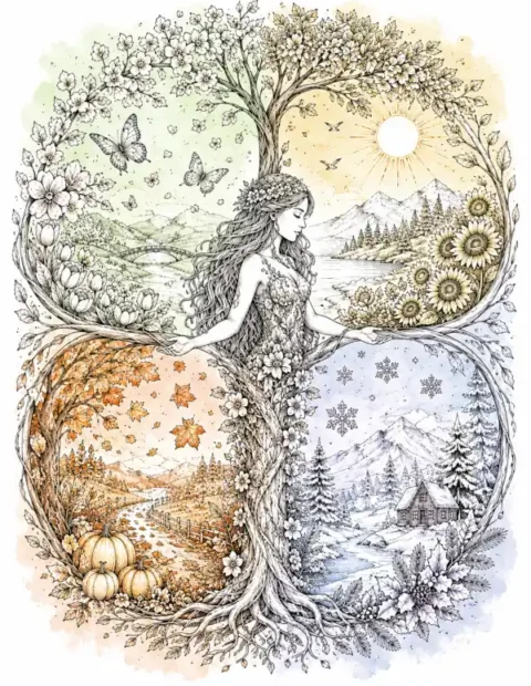 Seasonal Coloring Pages