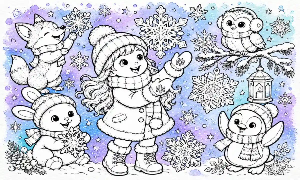 50 Snowflakes Coloring Pages (Free Printable PDFs)