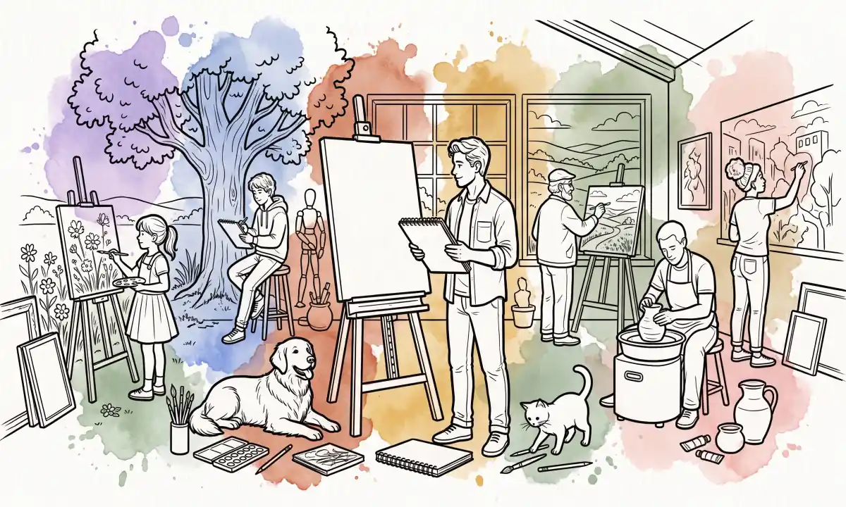 30 American Artist Appreciation Month Coloring Pages — Free Printable PDFs Celebrating Every Form of American Art