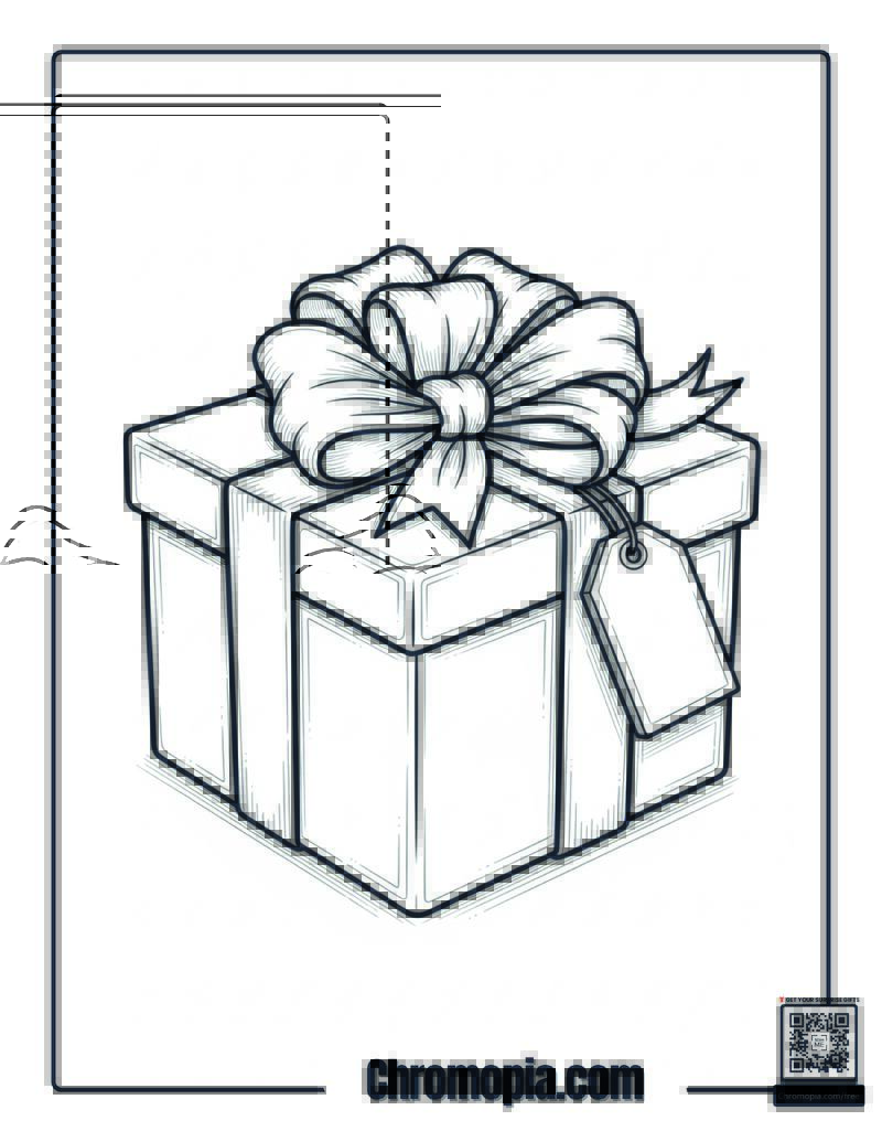Hanukkah Gift Giving Love Coloring Page