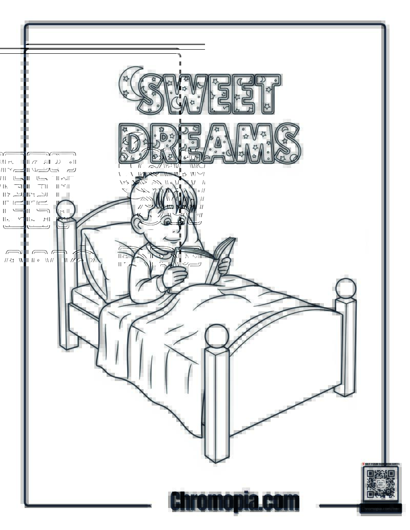 Home Alone Bedtime Story Reading Coloring Page
