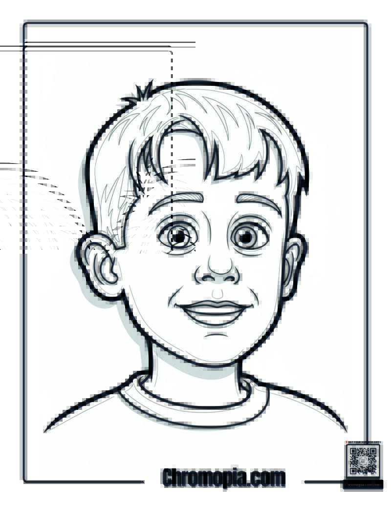 Home Alone Kevin Happy Face Coloring Page