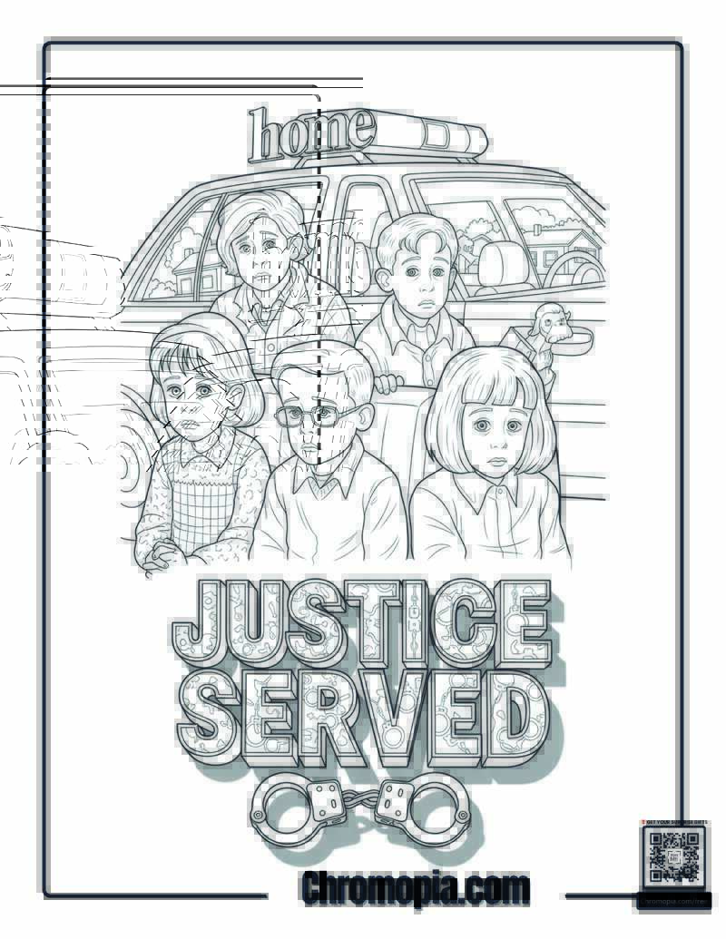Home Alone Wet Bandits Defeated Coloring Page