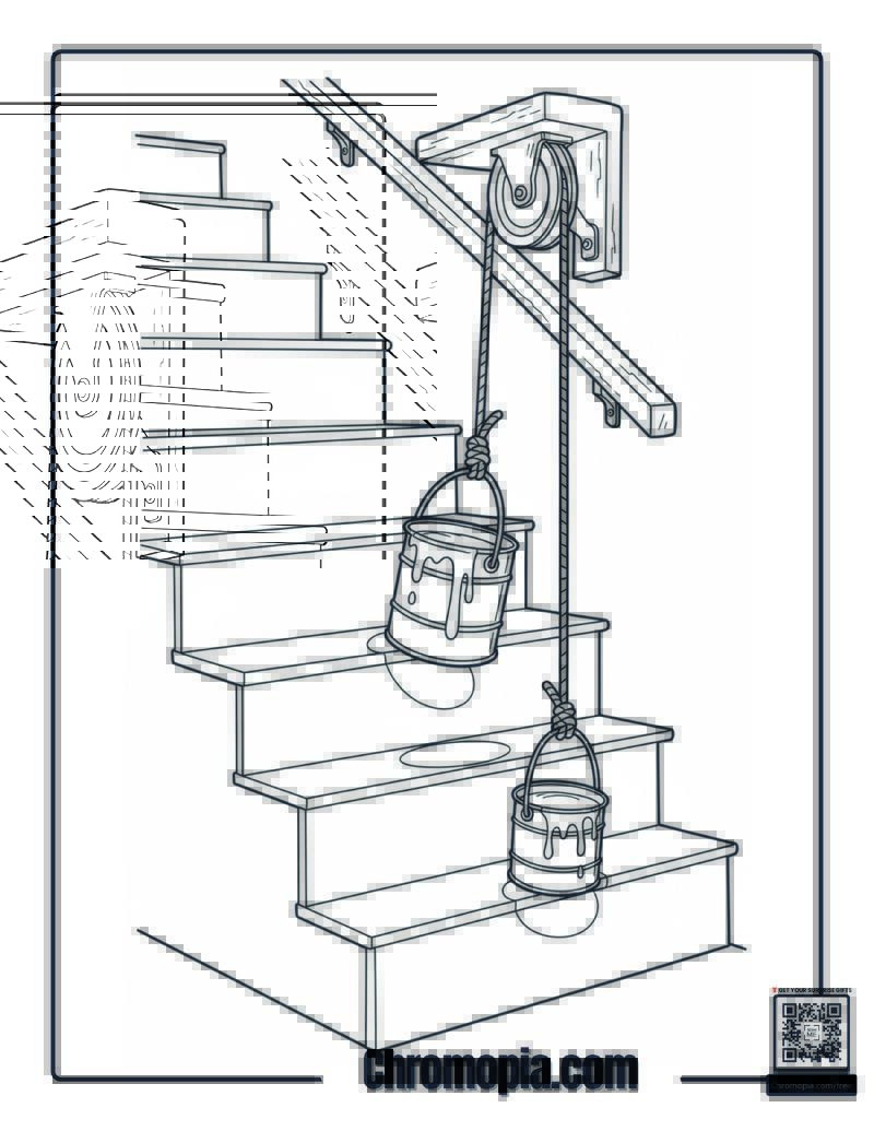Home Alone Paint Can Swing Coloring Sheet