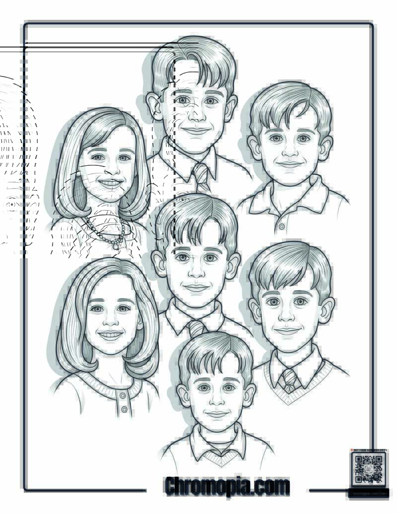 Home Alone Family Portrait Gallery Coloring Page
