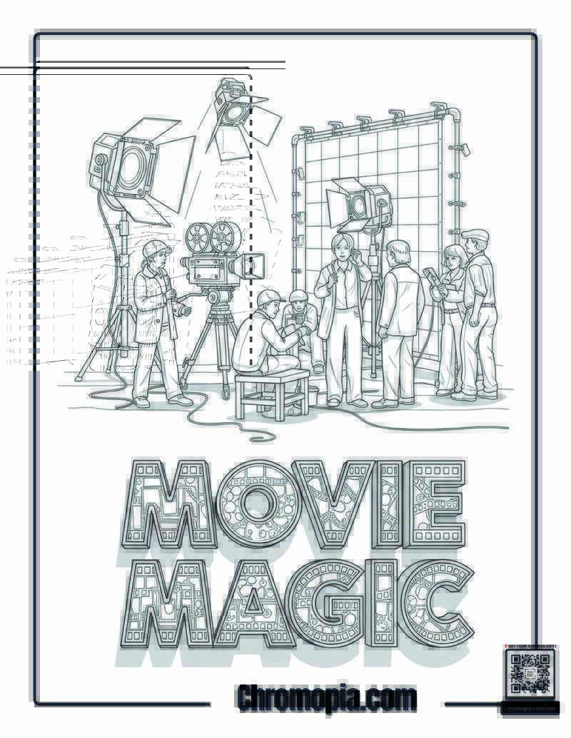 Home Alone Behind Scenes Studio Coloring Page