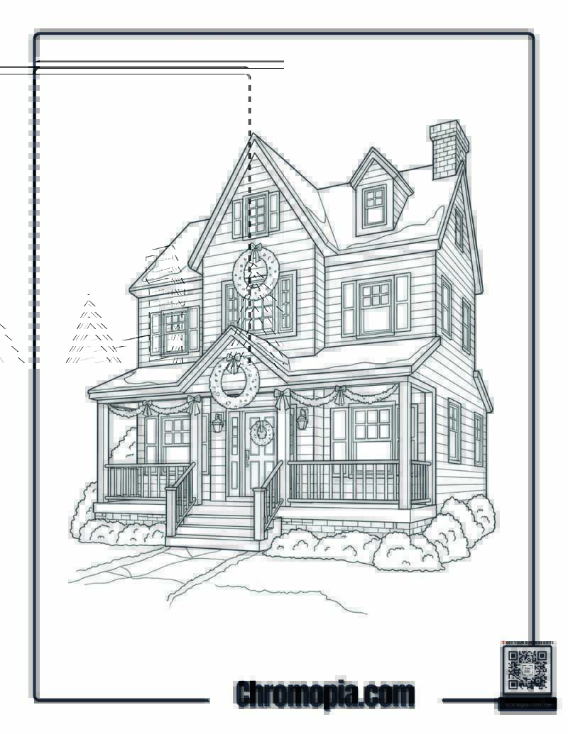 Home Alone Christmas Decoration Artistry Coloring Page