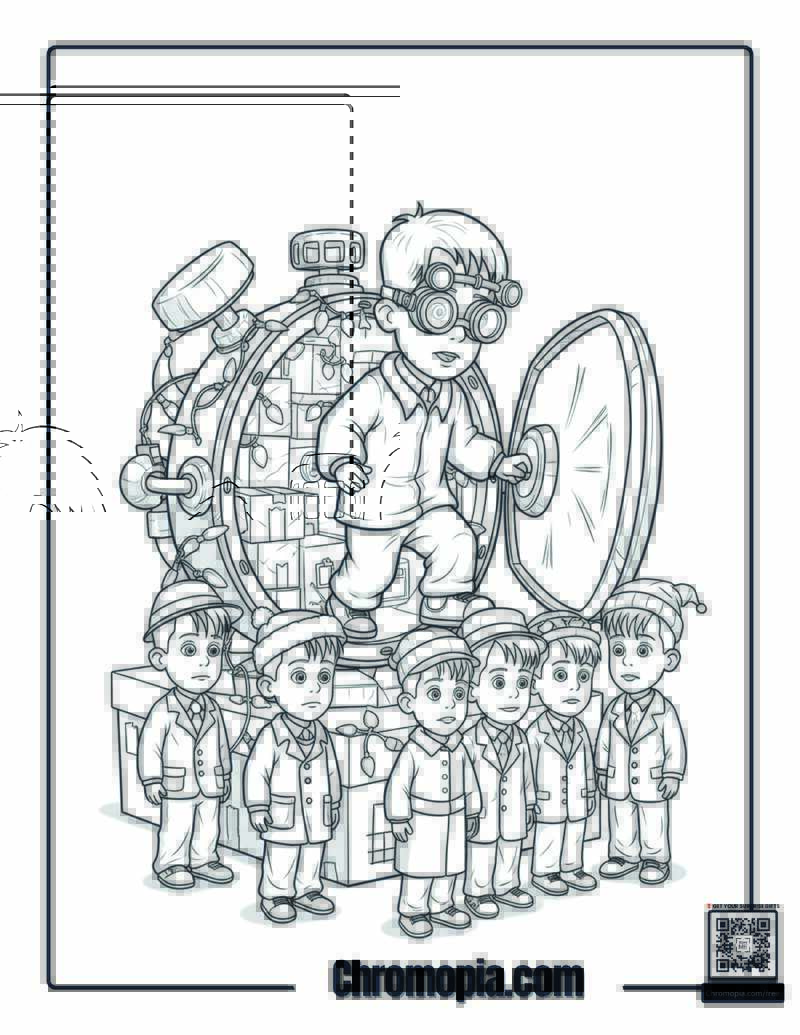 Home Alone Kevin Time Traveler Coloring Sheet