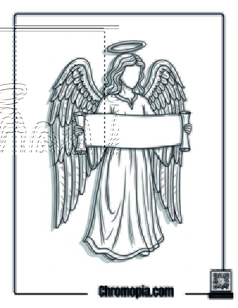 Angel Name Coloring Sheet