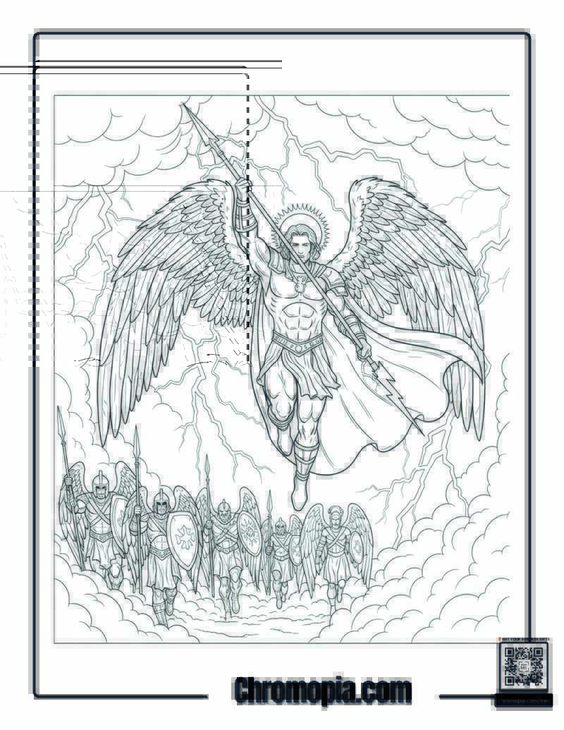 Arch Angel Coloring Sheet
