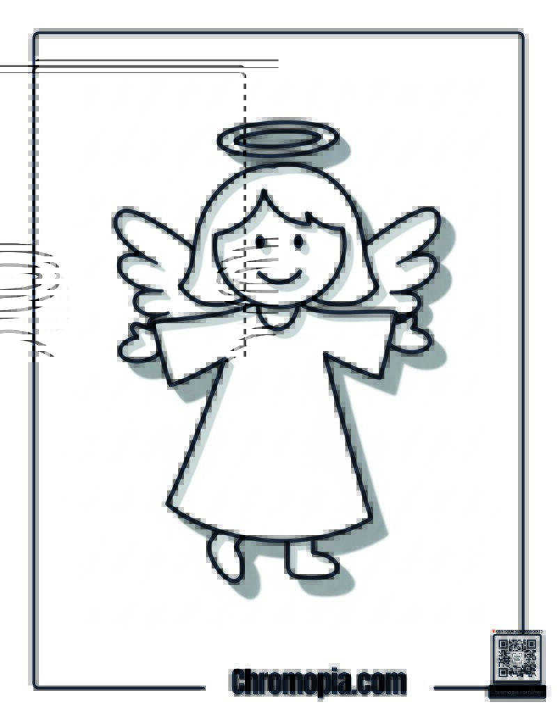 Children_s Angel Coloring Page