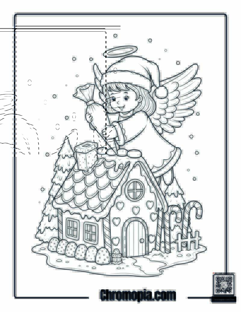 Christmas Angel Coloring Sheet