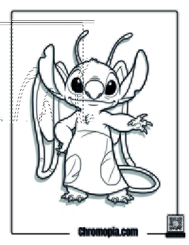 Disney Angel Coloring Sheet