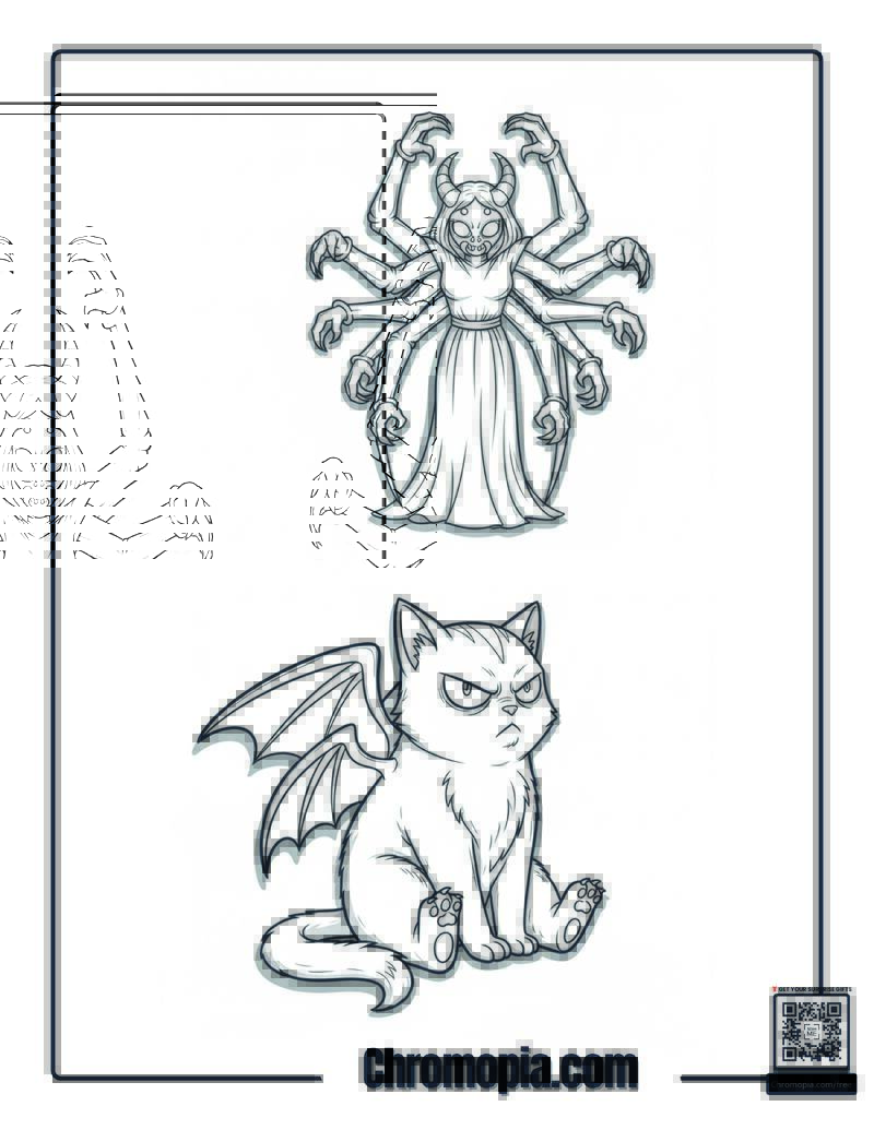 Husk and Angel Dust Coloring Sheet
