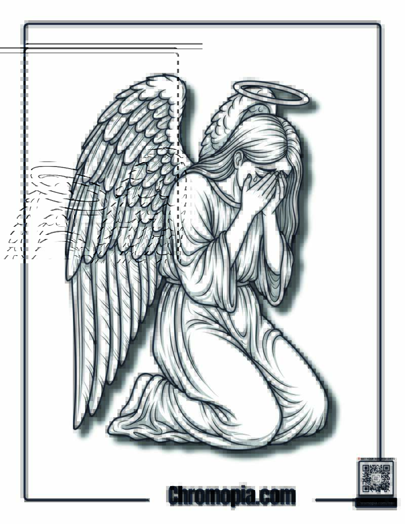 Weeping Angel Coloring Page