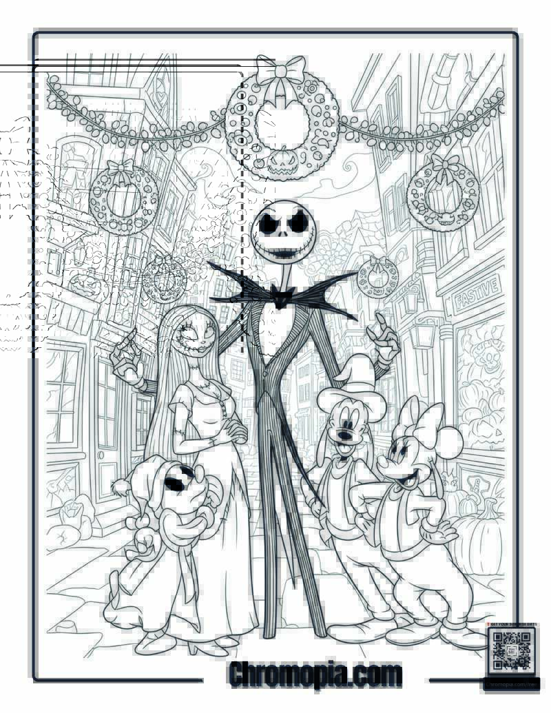 Nightmare Before Christmas Meets Fab Five Page