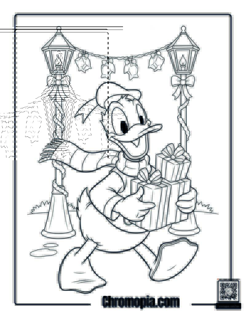 Donald Duck As Nephew Fred Coloring Page
