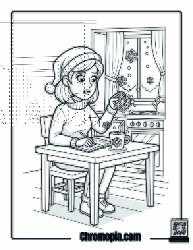 Homeschool Mom Teaching Christmas Science Coloring Sheet