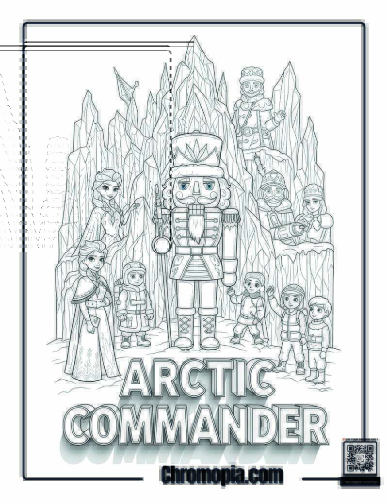 Nutcracker Arctic Military Expedition Leader Coloring Page