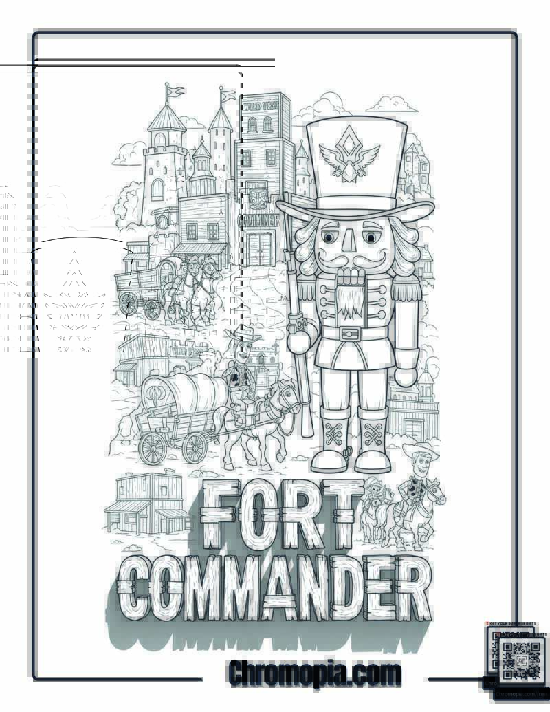 Nutcracker Wild West Military Fort Coloring Page