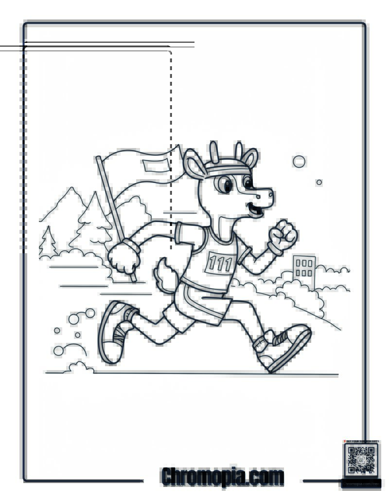 Wilma Rudolph Coloring Sheet