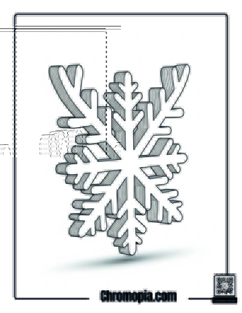 Reindeer Antler Snowflake Rudolph Coloring Page