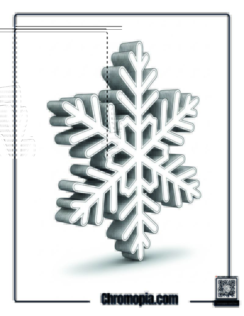 Puzzle Piece Snowflake Mandala Coloring Sheet