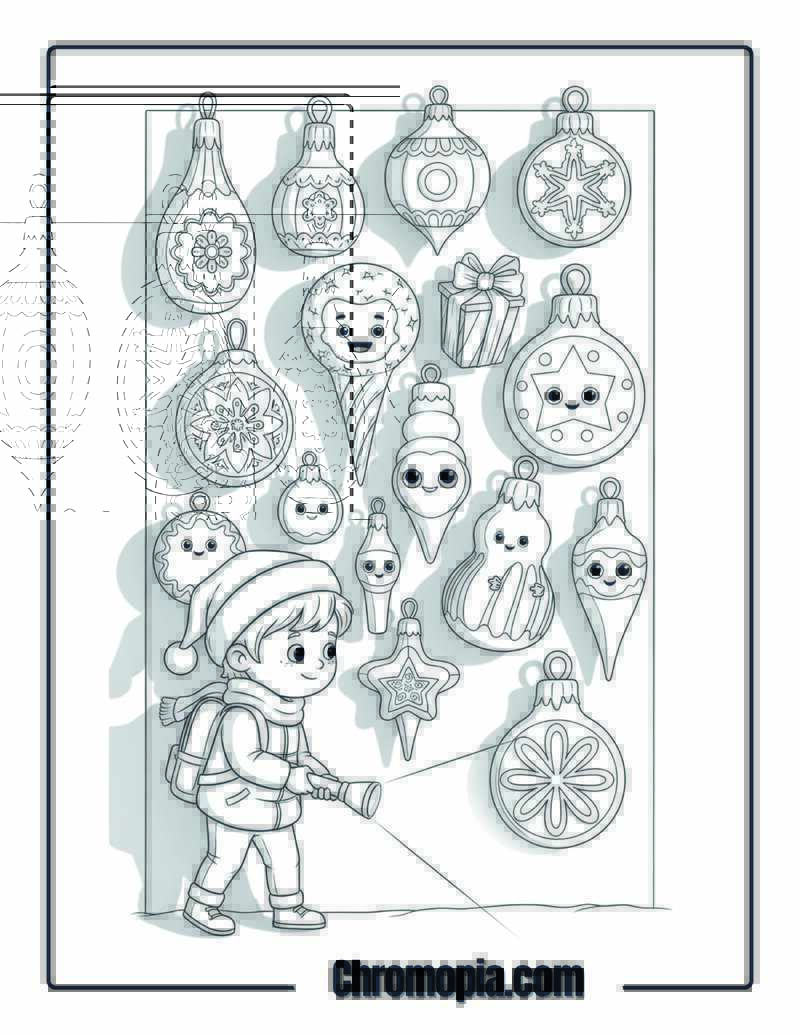 Christmas Decor Museum Night Security Guard Coloring Page