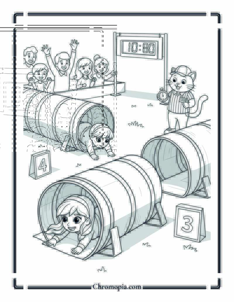 Anna Obstacle Course Champion Coloring Page
