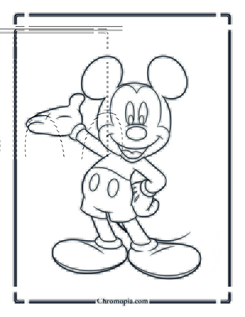 Mickey Mouse Clubhouse Coloring Page
