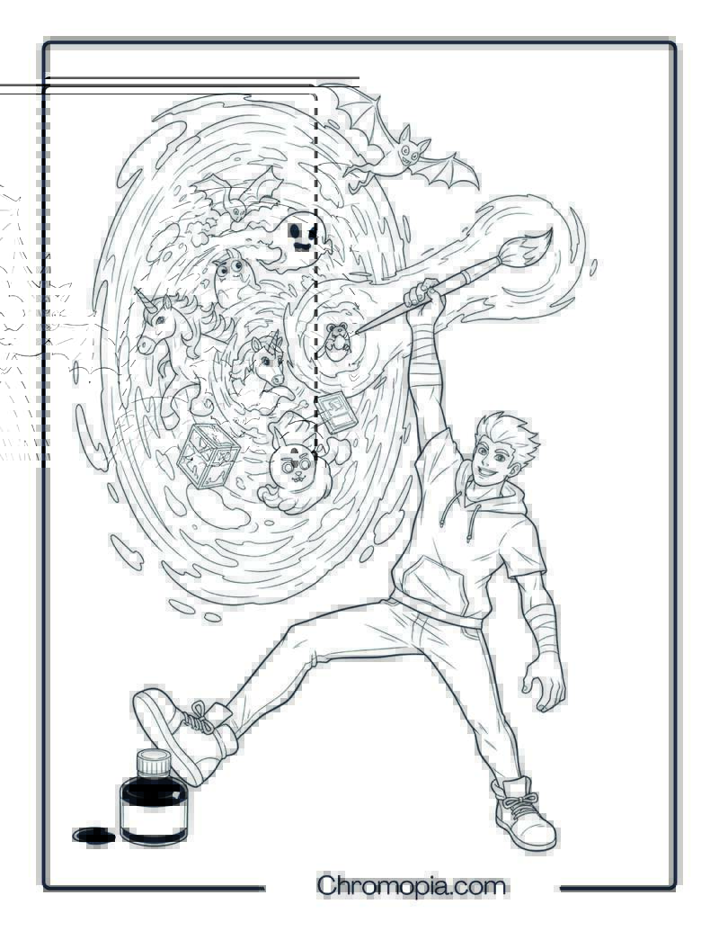 Xavier Thorpe Art Portal Coloring Page