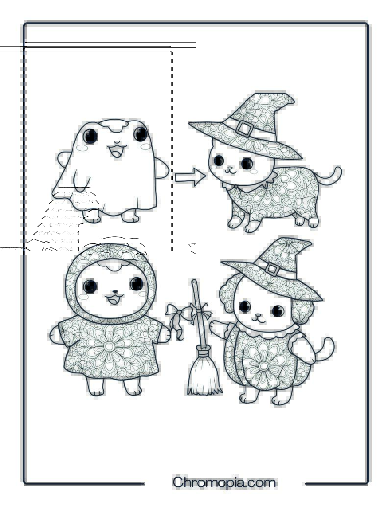 Costume Swap Day Mandala Coloring Sheet