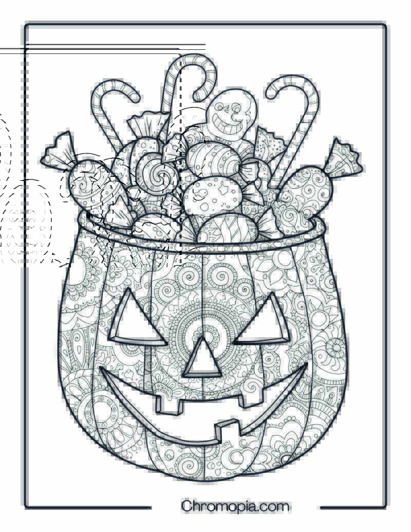 Halloween Candy Bucket Mandala Sheet