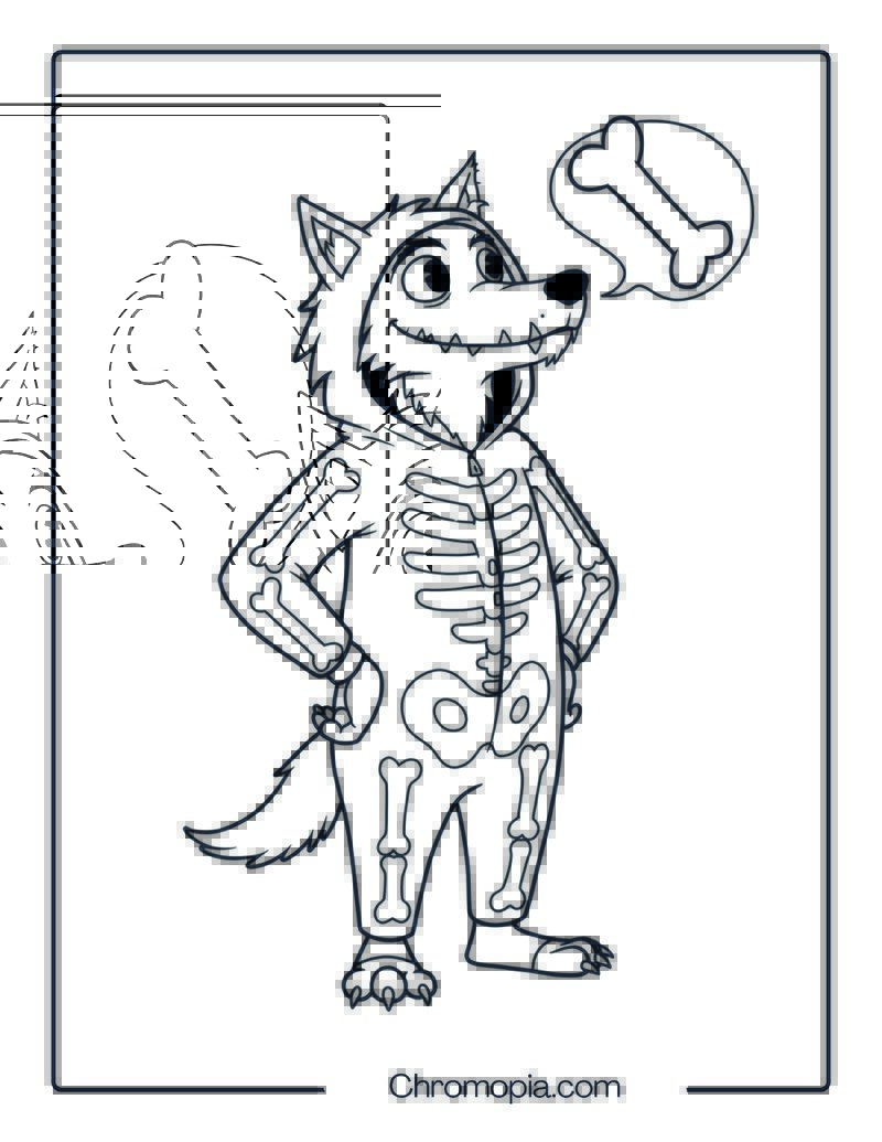 Nightmare Before Christmas Werewolf Coloring Page