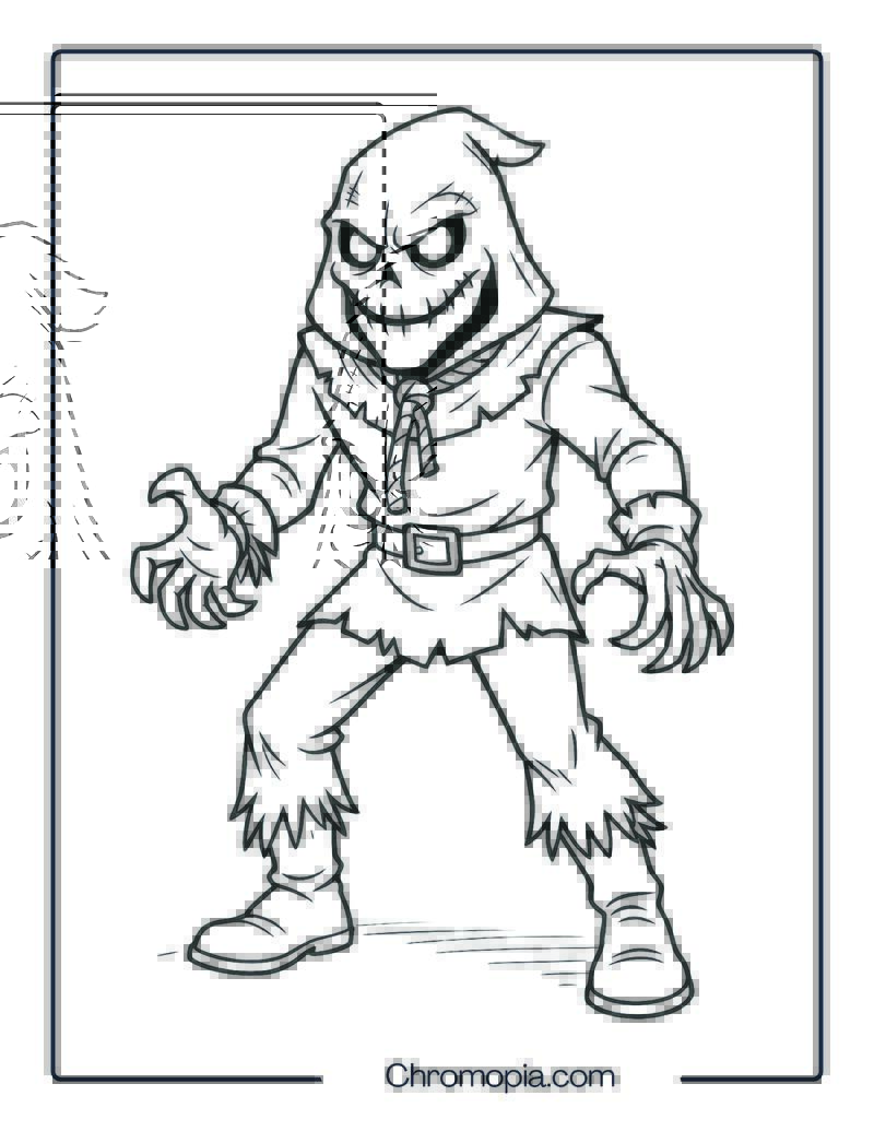 Batman Scarecrow Coloring Page